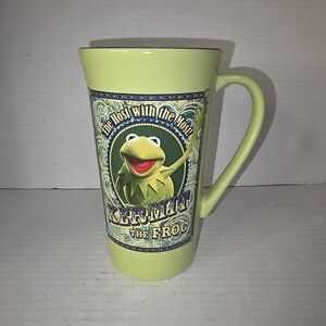 Disney Store Jim Henson MUPPETS POSTER STYLE DESIGN TALL MUG Kermit The Frog